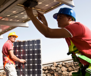 Solar panel installation